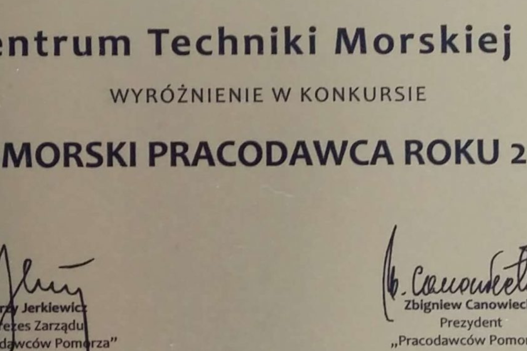 OBR CTM finalistą konkursu „Pomorski Pracodawca Roku 2016”