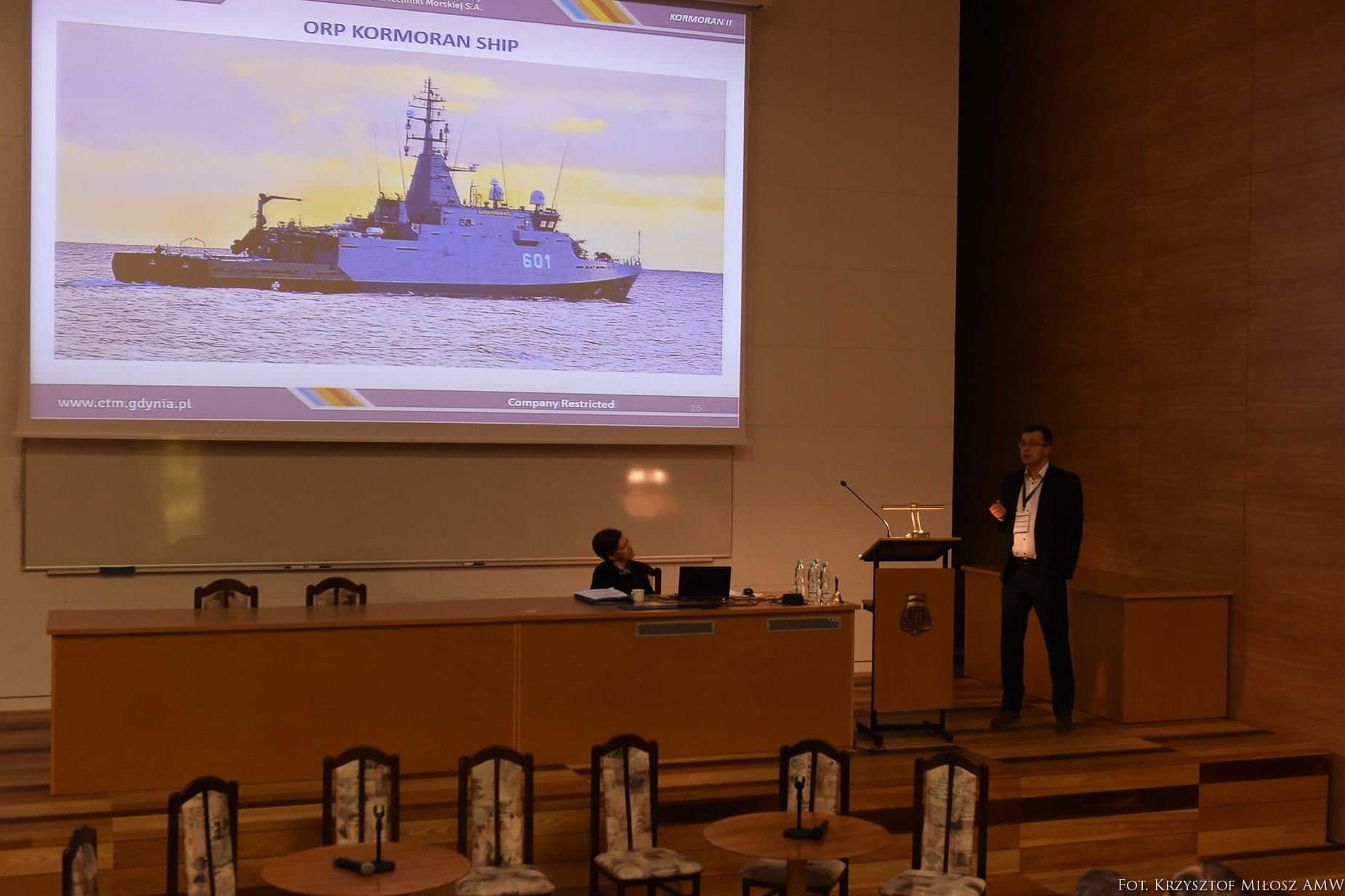 Prezentacja okrętu ORP Kormoran i projektu Kormoran II podczas Polish-Swedish Naval Technology Forum